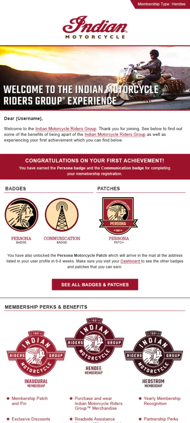 Indian Motorcycle Riders Group email.